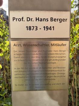 Prof. Dr. Hans Berger (1873-1941) (Büste) (Jena)